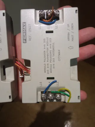 2 Módulos pulsador fermax para portero