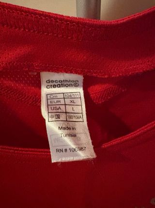 Maglia sportiva Kalenji rossa