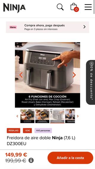 Ninja Air Fryer DualZone NUEVA
