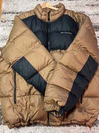 Chaqueta Columbia Talla XXL Negra y Marrón