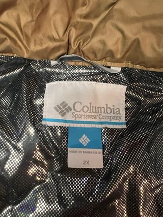 Chaqueta Columbia Talla XXL Negra y Marrón