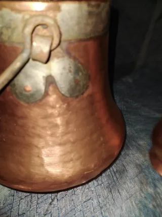 Antiguo de cobre 2 piezas