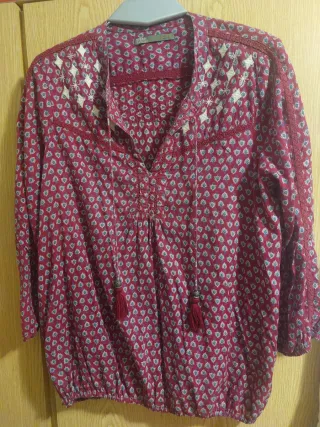 Blusa mujer estampado étnico