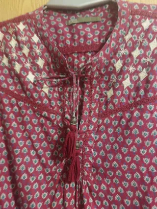 Blusa mujer estampado étnico