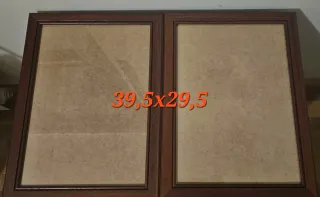 Marcos de fotos madera y cristal 39,5x29,5