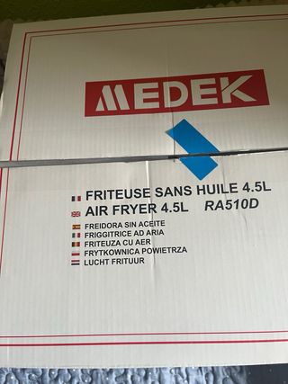 Freidora de aire MEDEK usada una vez