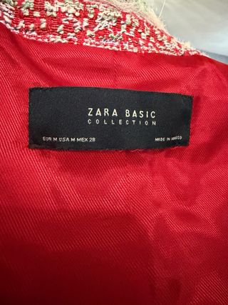 Conjunto Zara Chaqueta y Falda Tweed