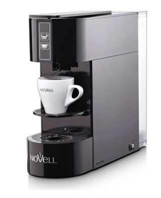 Cafetera de cápsulas negra