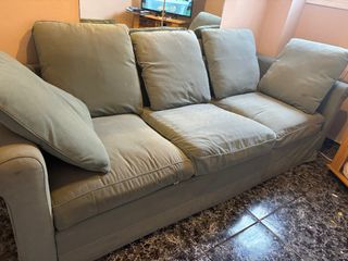 Sofá de 3 plazas color verde