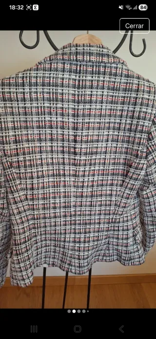 Americana corta Zara cuadros