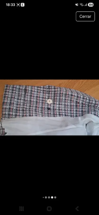 Americana corta Zara cuadros