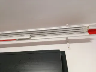 Riel para panel japonés blanco