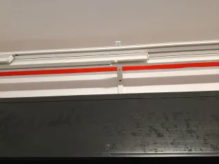 Riel para panel japonés blanco