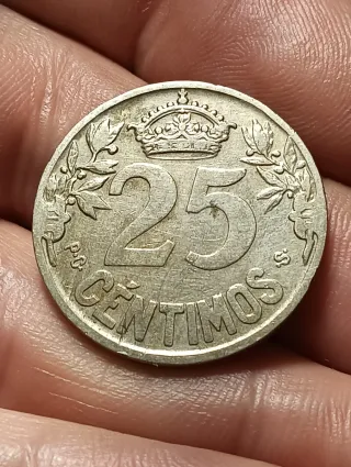 Moneda 25 céntimos España 1925