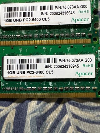 Memoria RAM Packard Bell 1GB PC2-6400