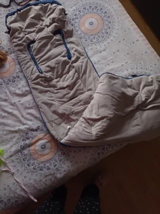 Saco para carrito de bebé azul