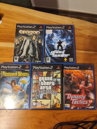 PlayStation 2 completa + GTA San Andreas + 5 juego