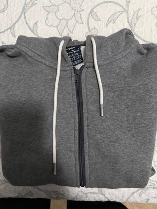 Sudadera Champion gris con cremallera