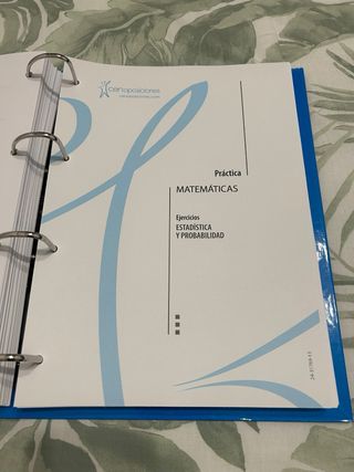 Temario Oposición secundaria Matemáticas