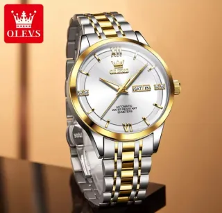 Reloj Olevs Automático Hombre Oro/Plata