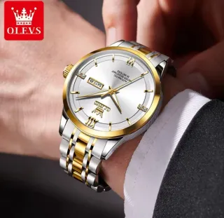 Reloj Olevs Automático Hombre Oro/Plata