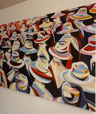 Cuadro abstracto multicolor