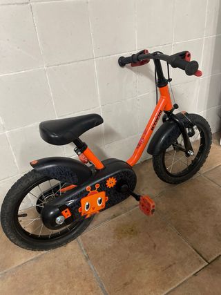 Bici B-Twin 14 Naranja Ideal para iniciarse