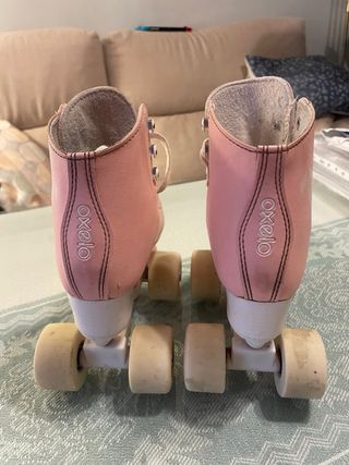 Patines de 4 ruedas oxelo rosas talla 30