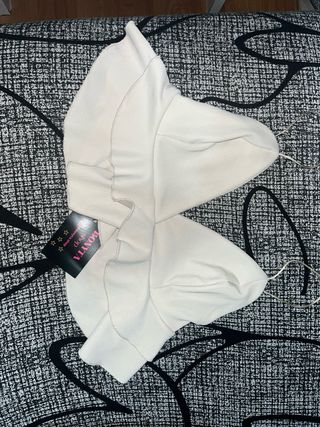 Top fiesta blanco con volantes