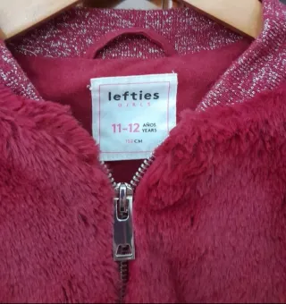 Bomber niña Lefties peluche roja
