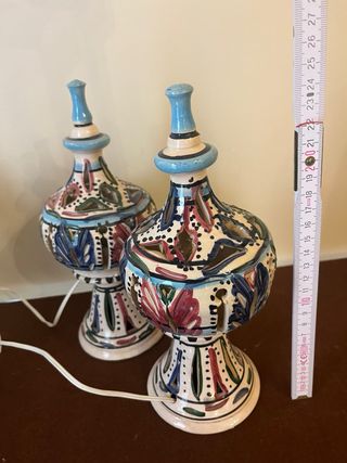 Conjunto Lámparas Estilo Árabe Cerámica