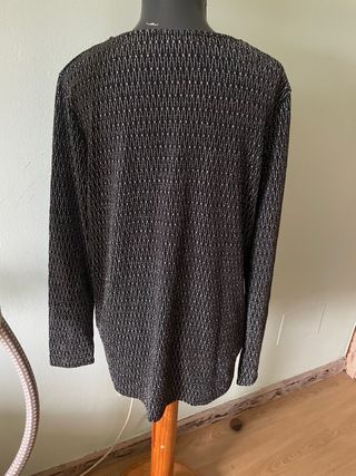 Jersey con hilo plata talla única