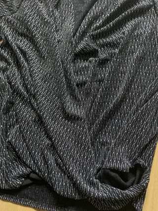 Jersey con hilo plata talla única