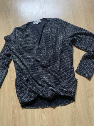 Jersey con hilo plata talla única