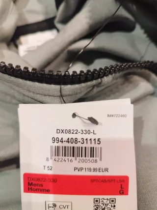 Conjunto chándal Nike gris y negro Talla L,M,xl