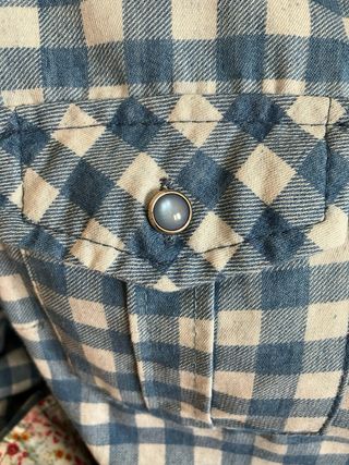 Camisa cuadros azul y blanco