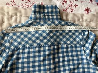 Camisa cuadros azul y blanco