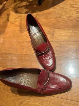 Zapatos tacón rojos talla 39