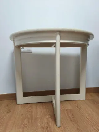 Mesa recibidor madera beige
