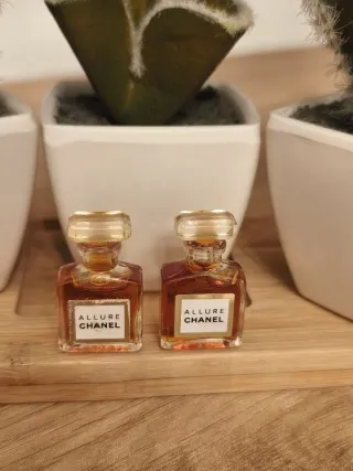 Miniaturas Allure Chanel Doradas Antiguas