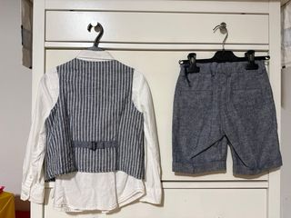 Completo Primigi Gilet, Bermuda e Camicia