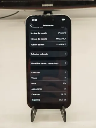 iPhone 16 128GB 90% Batería