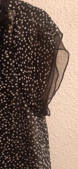 Blusa lunares manga corta