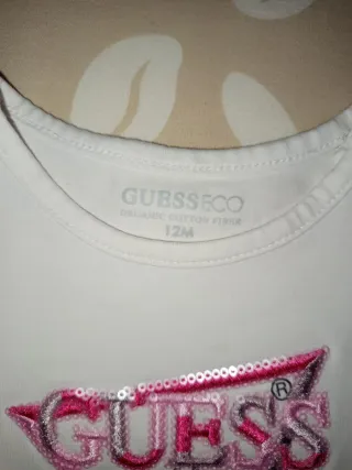 Maglietta Guess bambina bianca