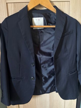 Americana Zara niño azul oscuro T. 7/8 128cm