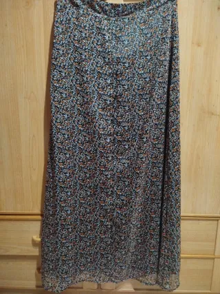 Falda larga estampada