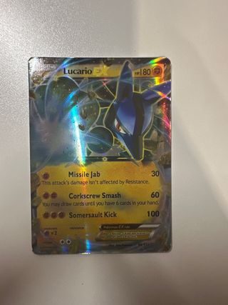 Lote 2 Cartas Pokémon EX Lucario y Lugia