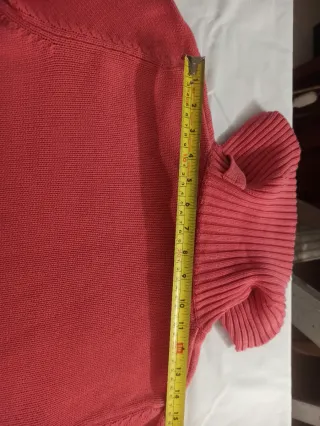 Maglioncino in cotone rosa/rosso