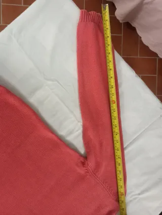 Maglioncino in cotone rosa/rosso