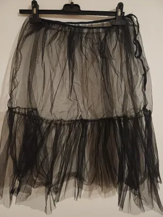 Sottoveste nera in tulle vestiti carnevale